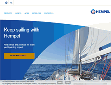 Tablet Screenshot of hempelyacht.com